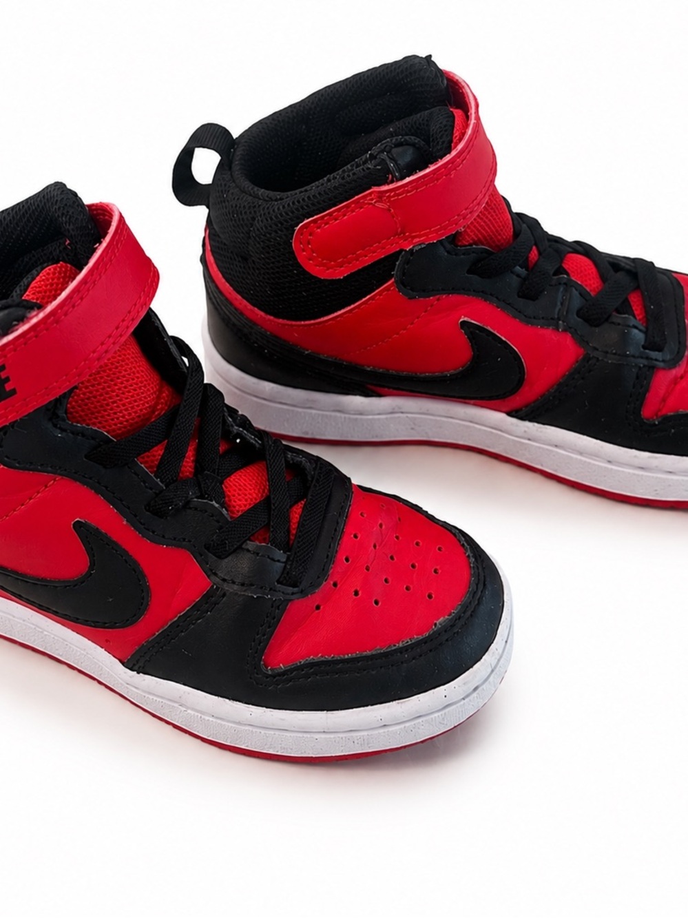 Nike Court Borough Mid 2 Little Kids Sneakers Red/Black - Size 12C